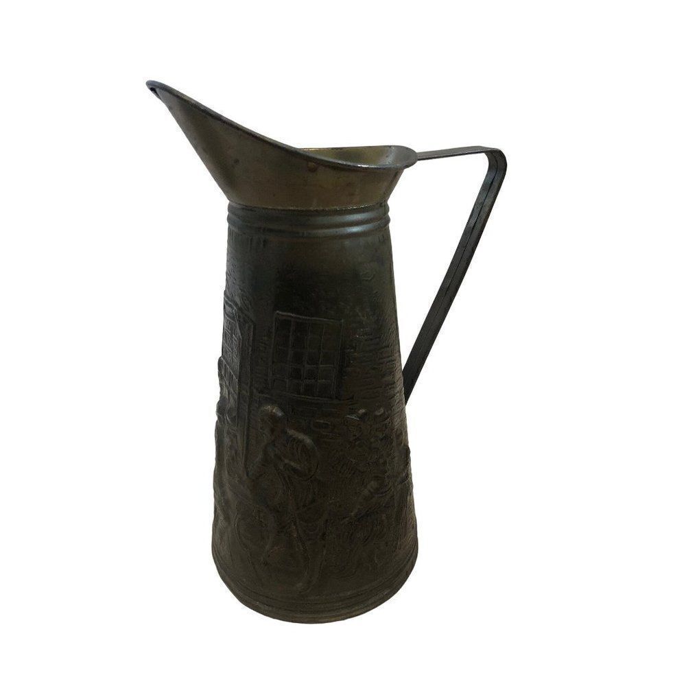 ELPEC Brassware of Distinction Vintage Soldered Brass Pitcher Plates - Picture 13 of 16